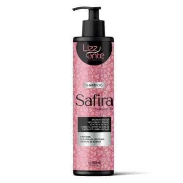 Imagem de Shampoo Safira 300ml Lizz ante Limpeza Profunda Combate Frizz e Pontas