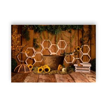 Imagem de Fundo Fotográfico 2,20 x 1,50 - New Born Abelhinha 002 - Via Cores