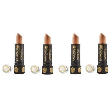 Imagem de Kit 4 Corretivo Bastão Cor 02 Médio 3,8gr - Ramona Make Up