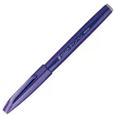 Imagem de Caneta Pincel Brush Sign Pen Cor a Escolha Unidade Pentel,  Violeta