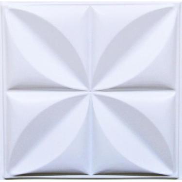 Imagem de Kit 25 Floral Placas adesivo 3D PVC Relevo 50x50cm Revestimento - Rdec
