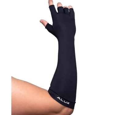 Imagem de Luva Longa com Proteção Solar Alux - Cor Preta  -Tamanho P