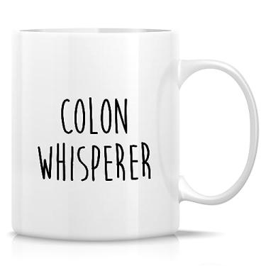 Imagem de Retreez Caneca engraçada gastroenterologista presente gastroenterologia médico cólon sussurro 325 ml caneca de café cerâmica - humor sarcástico motivacional motivacional presente de aniversário para