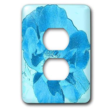 Imagem de 3dRose lsp_32596_6 Design de flores de arte floral turquesa céu inspirado na capa Nature Outlet, multicolorido