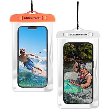 Imagem de GOOSPERY [Pacote com 2 Bolsas Universais à Prova D'água para Celular, Compatível com iPhone 14 13 12 11 Pro Max Mini Xs XR, Galaxy S23 S22 S21 S20 Ultra Note20 até 6,8 Polegadas]
