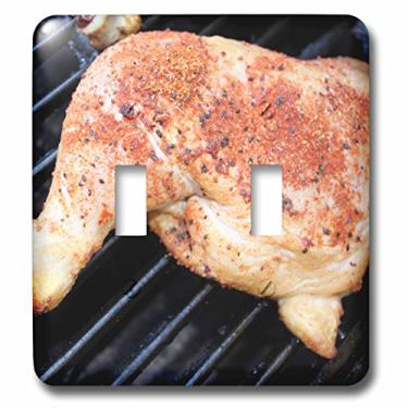 Imagem de 3dRose lsp_194506_2 Close up de frango churrasco com tempero sobre ele interruptor duplo