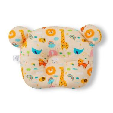 Imagem de Travesseiro Almofada Rn Bebê Anatômico Para Bebê MENINO - SAFARI N14 -