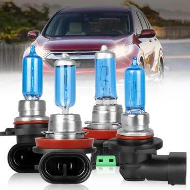 Imagem de NSDXCT Para Honda CR-V CRV 2015 2016 2017 2018 2019 2020 Lâmpadas de farol de halogêneo de alto desempenho 9005 farol alto + farol baixo H11, lâmpada de substituição de carro branca quente super