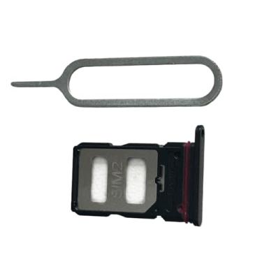 Imagem de zhxchzhi Suporte de bandeja de cartão SIM duplo OEM + pino de substituição para Xiaomi Poco X6 Pro 5G Preto