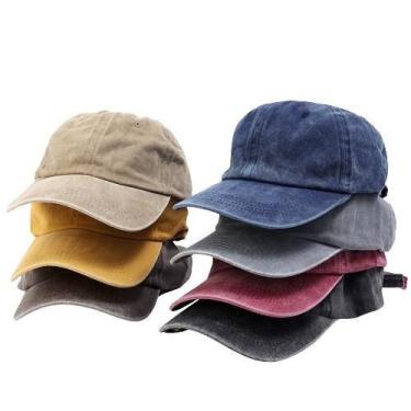 Imagem de Boné Liso Masculino Feminino Unissex Sarja Aba curvada Com Regulagem D