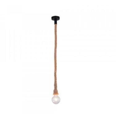 Imagem de Pendente Corda Sisal Retro Individual Simples E27 Bivolt - CTB Bric