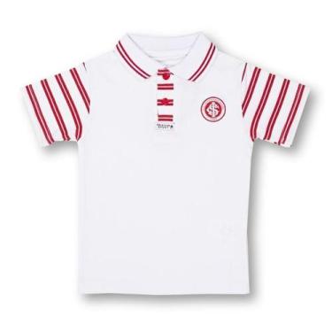 Imagem de Camisa Polo Infantil Internacional MO Oficial - Revedor, Tam 4, Branco