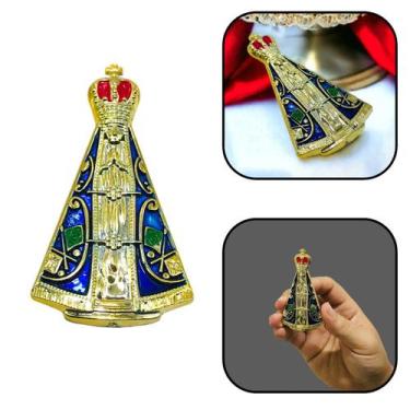 Imagem de Imã de Geladeira Nossa Senhora Aparecida Dourado - FORNECEDOR 15