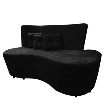 Imagem de Poltrona Organico Curvo Feijao Alliance  - Beatriz  Decor, PRETO