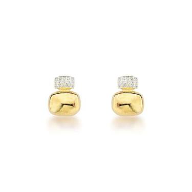 Imagem de Toque de Glamour: Brincos Banhados a Ouro 18k com Detalhe em Zircônia 