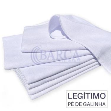 Imagem de Pano De Prato C/ Bainha Pé De Galinha Liso 68X41 - 50 Unidades - Têxti