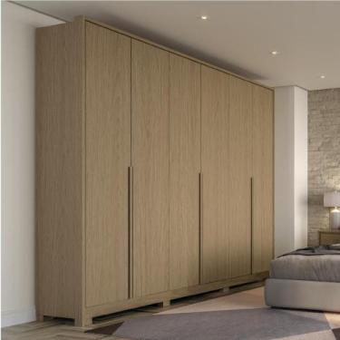 Imagem de Guarda Roupa Casal 6 Portas New Guarapari - Móveis Rimo, Carvalho
