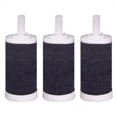 Imagem de Kit 3 Refil Vela Para Filtro de Torneira Carvão Ativado Redução de Clo
