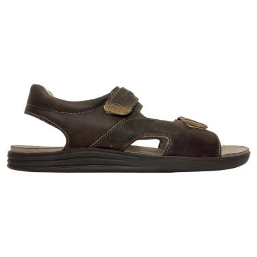 Imagem de Sandália Casual Masculina Freeway Canastra Confortável Calce Fácil Couro 507-Masculino