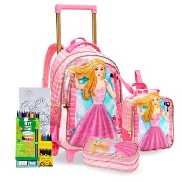 Imagem de Kit Mochila Rodinhas Coleção Hairspray Linha Escolar 2025 - DENLEX, Ha