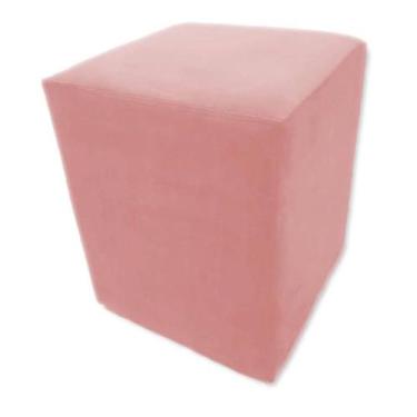 Imagem de Assento De Puff Cadeira Decoração Banco Grande em Suede 45 X 34 Cm - B