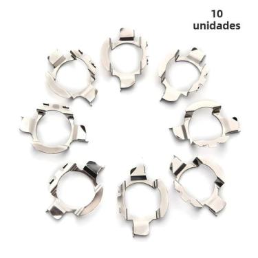 Imagem de Suporte De Lâmpada LED H7 10 Unidades De Aço Inoxidável Base De Soquet