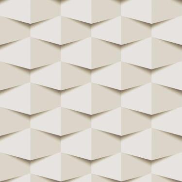 Imagem de Papel De Parede Adesivo Lavável sala Bege 3D Gesso Mosaico 10m - DELIQ