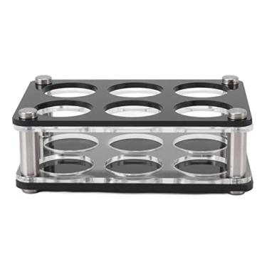 Imagem de Suporte de Exibição para Garrafa de Vinho, Acrílico Resistente a Impactos para Rack Decorativo Com Grande Espaço de Armazenamento, Suporte para Vinho (Porta-copos combinado de