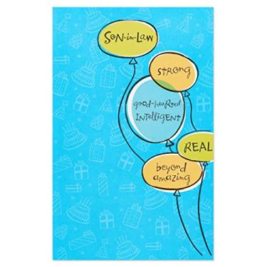 Imagem de American Greetings Cartão de aniversário para filho na lei (amado e agradecido)