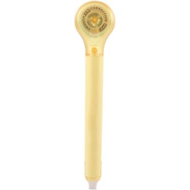 Imagem de Juroicessry Fita adesiva de correção de forma de caneta amarela, ferramentas de correção de erros, material escolar de escritório, artigos de papelaria, fita corretiva, borrachas e produtos de