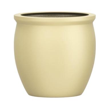 Imagem de Vaso Vietnamita Fibra De Vidro Caribe M 38cm Decorativo (Areia Fosco)