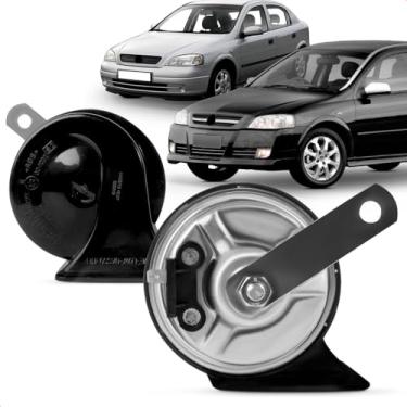 Imagem de Par Buzina Automotiva Astra 1995 A 2011 Kbc 99 C Conector Jpt Agudo Grave 12V Caracol 1 Terminal