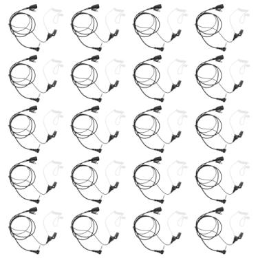 Imagem de Pdflie Fone de ouvido de 2,5 mm com microfone PTT com tubo acústico de segurança para Motorola Talkabout Radio T100 T200 T200TP T260 T260TP T265 T380 T400 T460 T600 T605 T800 MH230R MR30 50R MT3 50R