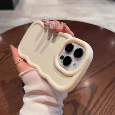 Imagem de Para oneplus 12 12r 11r ace 3 2 capa de telefone onda colorida capa de silicone de cor sólida, branca, para oneplus 11r