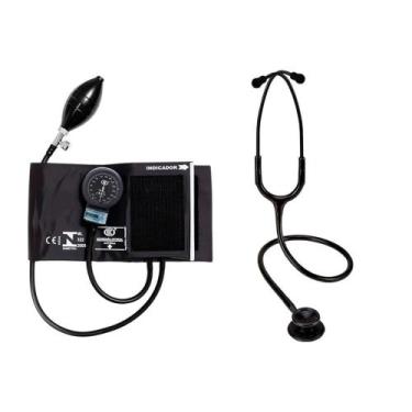 Imagem de Esfigmomanômetro E Estetoscópio Bic Preto