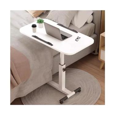 Imagem de LICONG-2020 Mesa de cabeceira para computador móvel, mesa de cabeceira móvel na cama, mesa de computador, quarto, mesa de elevação para casa, caderno, mesa dobrável, mesa de computador móvel sobre