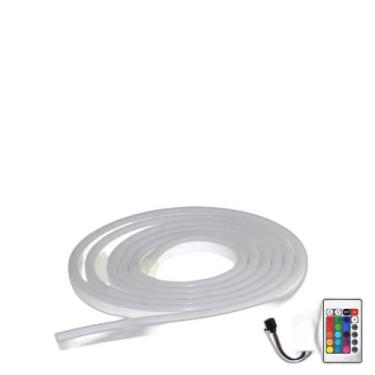 Imagem de Fita Mangueira De Led Neon Rgb 16 Cores 5M 12V Com Controle - CBC