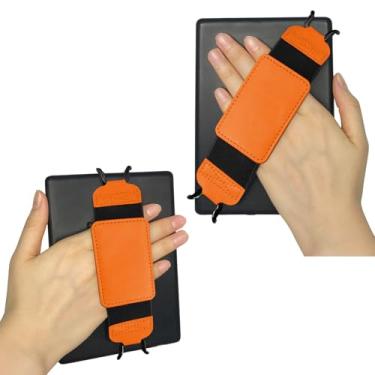 Imagem de Gowjaw Alça de mão segura para Kindle e tablets de 6 a 7 polegadas, alça para tablet eReaders Fire - Kobo/Voyaga/Lenovo/Sony Kindle E-Book Tablet (laranja)