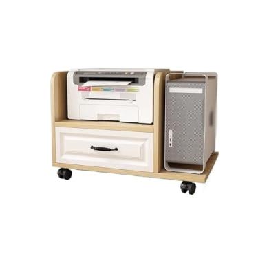 Imagem de LICONG-2020 Suporte de impressora para armário de cabeceira, desinfecção, suporte para host, simples, moderno, embaixo da mesa, prateleira de armazenamento de banco, suporte de impressora para