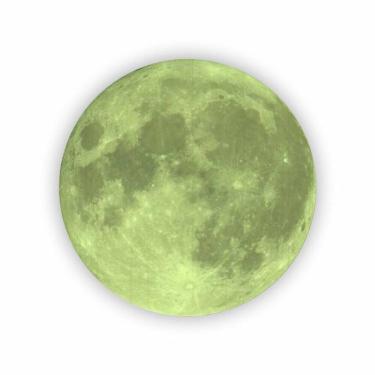 Imagem de Adesivo De Parede Decorativo Lua Brilha No Escuro 60 X 60Cm