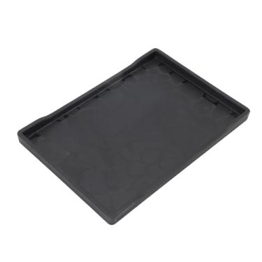 Imagem de Bandeja de Frutas Bandeja de Plástico Retangular Moderno Minimalista Com Fundo Anti -deslizamento para Sala de Recepção de Cozinha Em Casa BPA Black Grátis (BLACK)