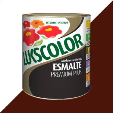 Imagem de Tinta esmalte lukscolor alto brilho 900ml colorado
