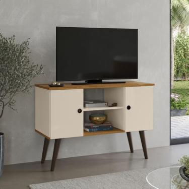 Imagem de Rack Tv 32 Polegadas Home Estante Sala Estar Recepção 2 Porta 2 Nichos