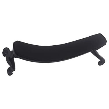 Imagem de Apoio de ombro ajustável de plástico ABS para violino preto macio apoio de ombro peças de suporte para acessórios de violino acústico