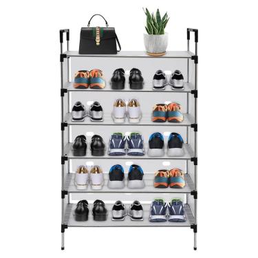 Imagem de Sapateira Rack 6 Andares Organizaçao Tenis Calçado Sandalia Hall de Entrada Prateleiras