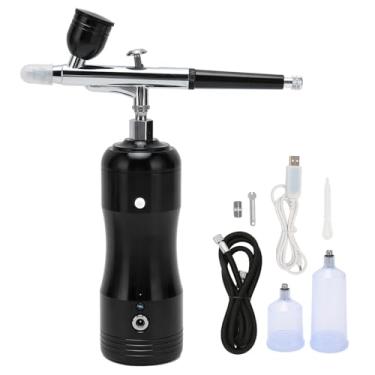 Imagem de Pulverizador de tinta sem fio de Vomeko, pistola de pulverização de tinta, kit de airbrush, pistola de pulverizador de carregamento USB portátil para tatuagens para tatuagens DIY