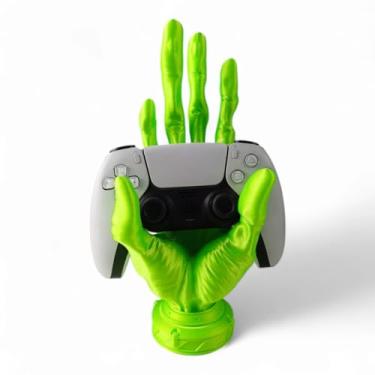 Imagem de Suporte Controle Mesa Videogame Ps3 E Ps4 Xbox Alien 6 Dedos (Verde)