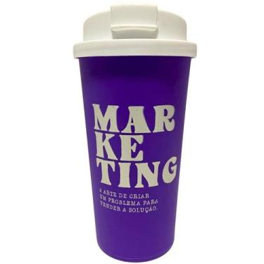 Imagem de Copo Café C/ Tampa Bucks 500ml Estampado Frases Profissões - Uatt, Mar