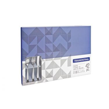 Imagem de Faqueiro Cosmos 42 Peças Aço Inox Brilho Tramontina