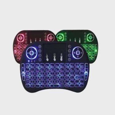 Imagem de Mini Teclado Air Touch Sem Fio Tv Wireless C Luz Controle